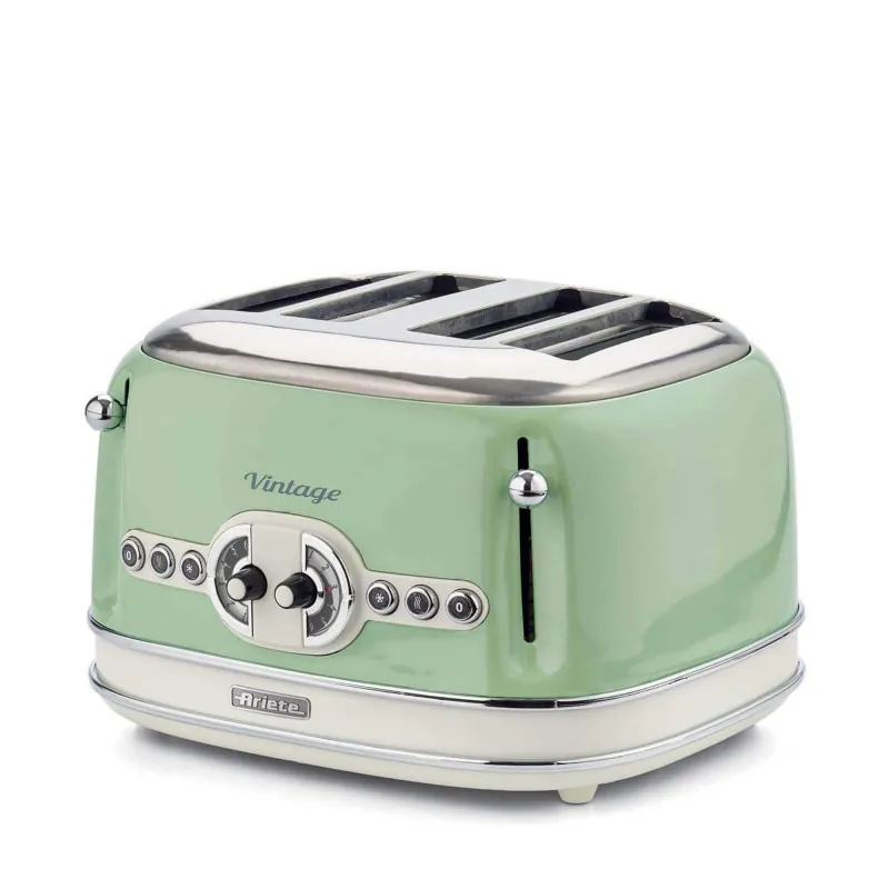 Toaster 4 slices Vintage Green