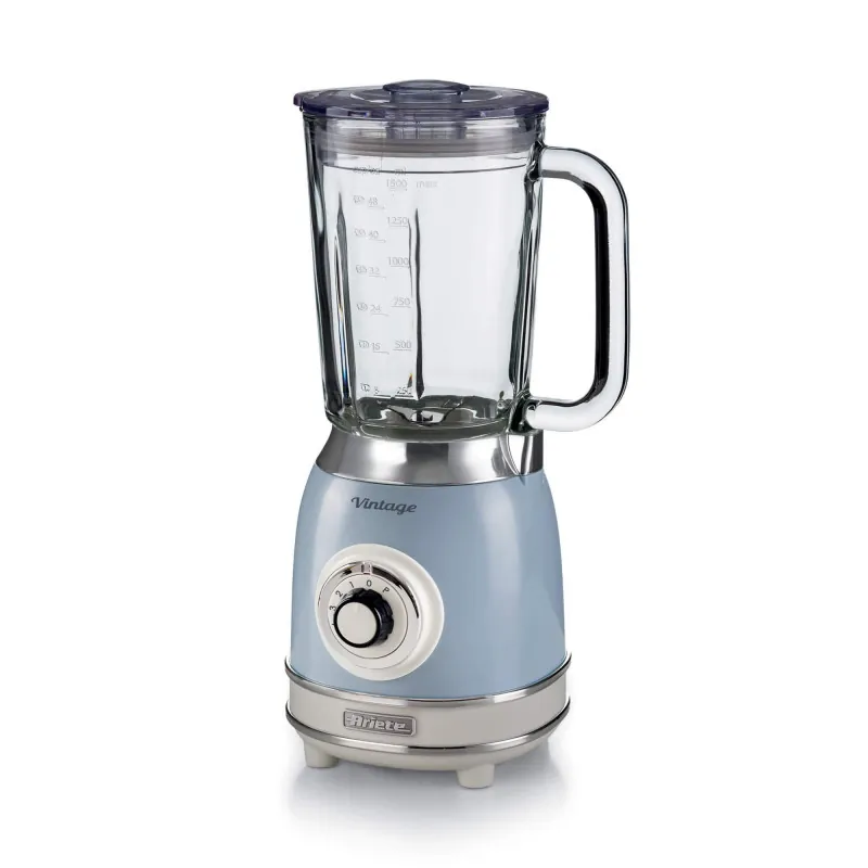 Blender with Glass Cup Vintage Blue