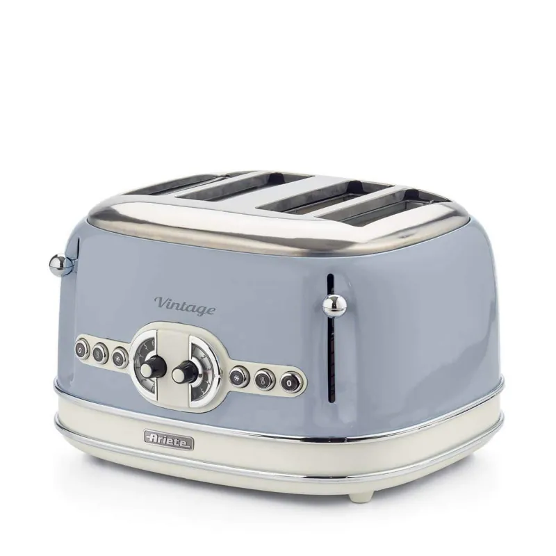 Toaster 4 slices Vintage Blue