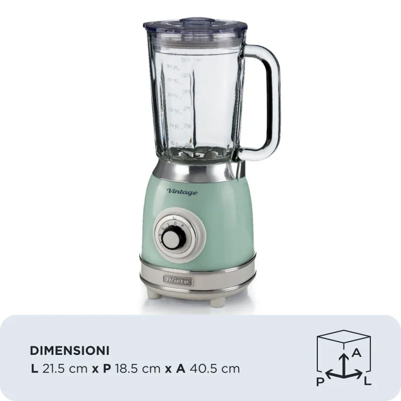 Blender with Glass Cup Vintage Green