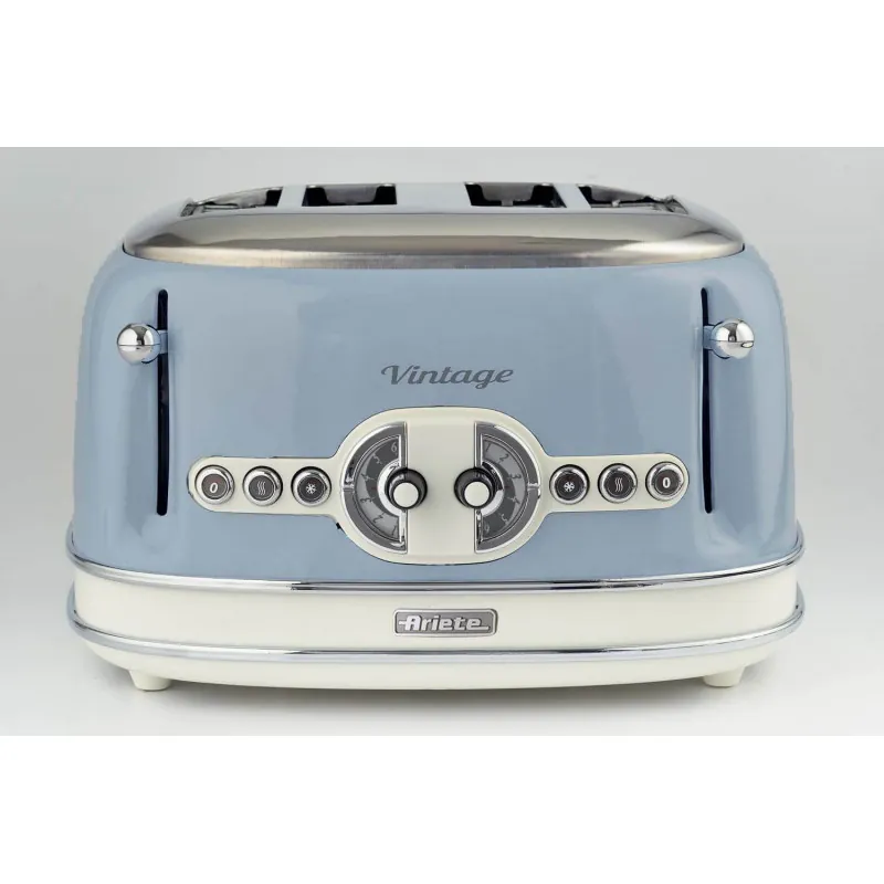 Toaster 4 slices Vintage Blue