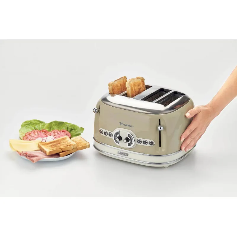 Toaster 4 slices Vintage Beige