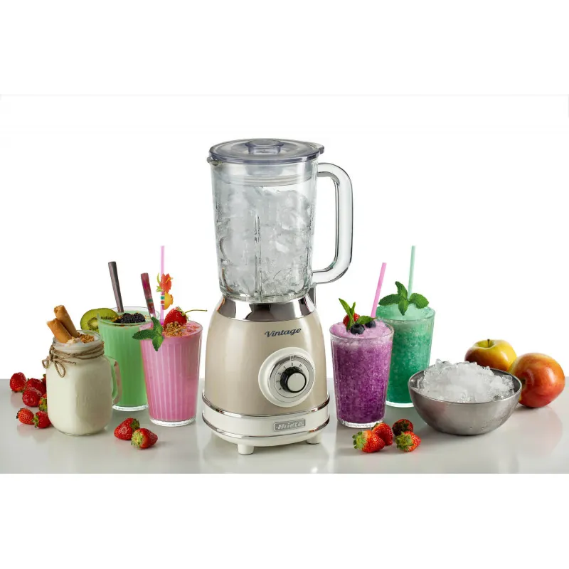 Blender with Glass Cup Vintage Beige