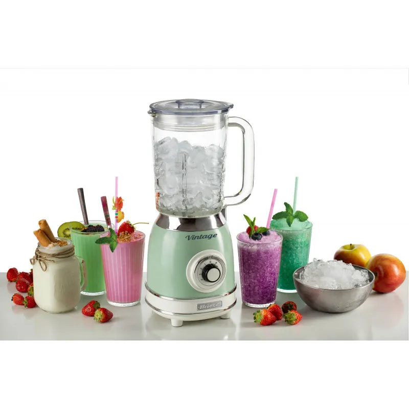 Blender with Glass Cup Vintage Green