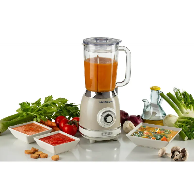 Blender with Glass Cup Vintage Beige