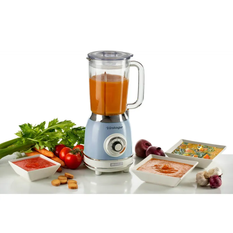 Blender with Glass Cup Vintage Blue