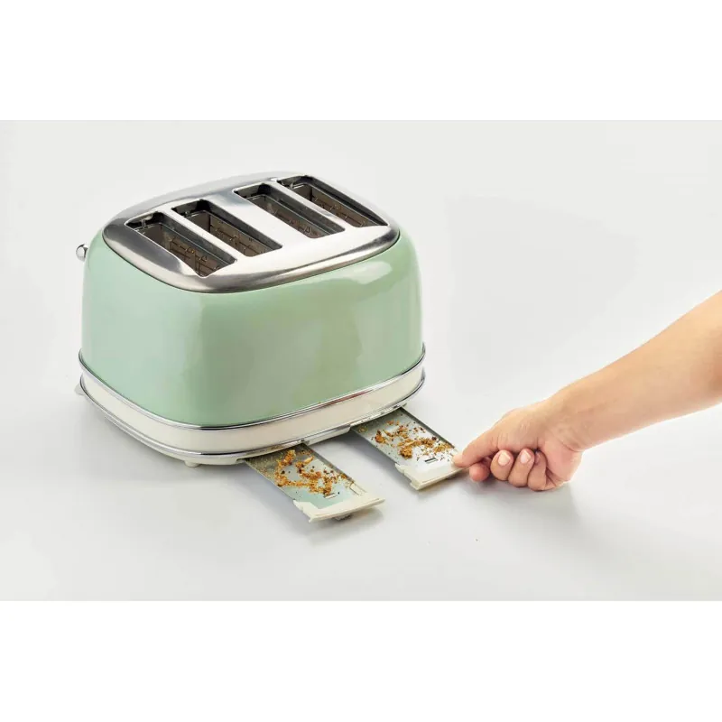 Toaster 4 slices Vintage Green